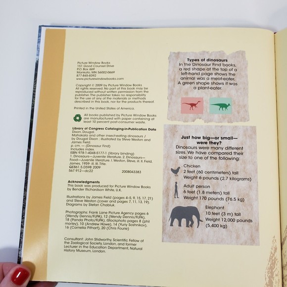 Mahakala and other Insect Eating Dinosaurs Dougal Dixon Library Binding HC 2009 - Picture 5 of 7